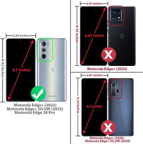 Vista 2 de Funda TJS para Motorola Edge Plus 2022/Moto Edge+ 5G UW 2022 (negro) Con protector de pantalla de vidrio templado Anillo de metal Kickstand
