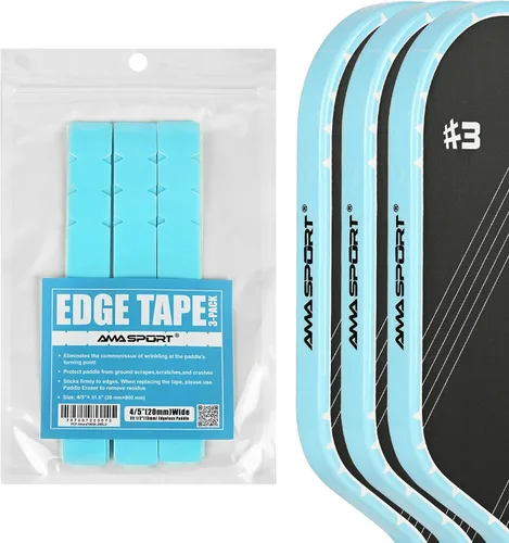 Vista 85 de PICKLETECH Cinta de protección de pala de pickleball – Protector de borde de cabeza de paleta – Cinta de protección de borde de raqueta ajuste