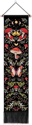 Vista 11 de Tapiz hippie hippy de pared Trippy para fumar, tapices de luz negra para fumadores, decoración de habitación, accesorios de marihuana, tapices