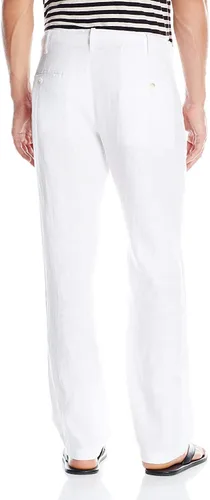 Vista 4 de Perry Ellis 100% Linen Drawstring Casual Pants for Men, Regular Fit, Lightweight (Waist Size 29-54 Big & Tall)