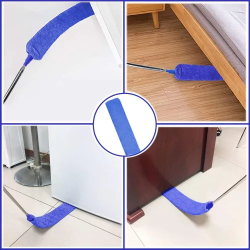 Vista 5 de Buysenton Plumero de microfibra, 8 plumeros con poste de extensión telescópico de 100 pulgadas, plumeros reutilizables y flexibles, plumeros ligeros