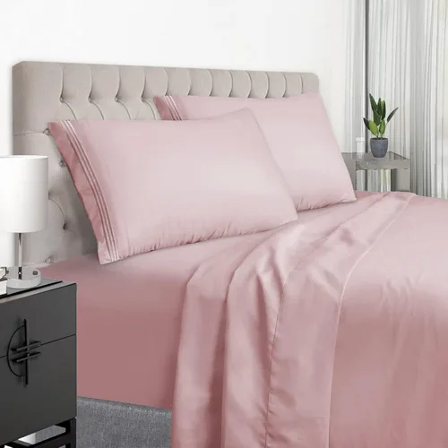 Vista 12 de EaseHome Juego de Sábanas Tamaño Queen - Sábanas de Cama Queen de Microfibra Cepillada de Lujo Extra Suave con Bolsillo Profundo de 18 Pulgadas Negro