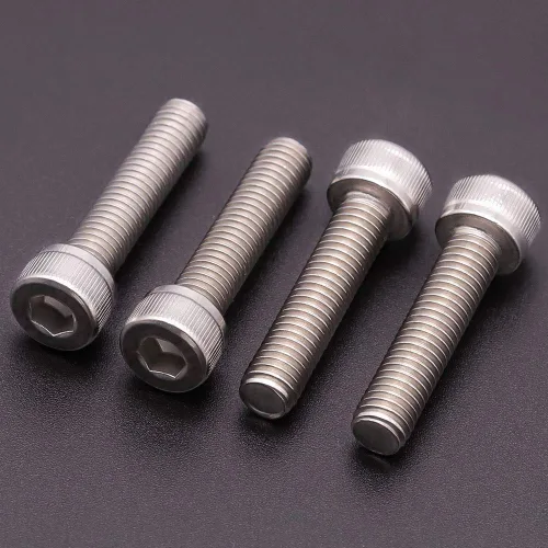 Vista 2 de Tornillos de cabeza hueca de acero inoxidable 304 18-8 de 1/4"-20 x 1", unidad hexagonal Allen, cobertura de rosca completa, paquete de 30