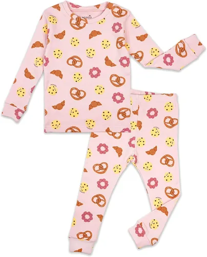 Vista 25 de moimoln Sibling Matching 6M-8Y Pijamas de algodón suave y cálido de modal con mangas largas de personaje, ajustados, para dormir todos los días