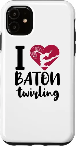 Vista 8 de iPhone 16 I Love Baton Twirling Majorette Baton Twirler Case