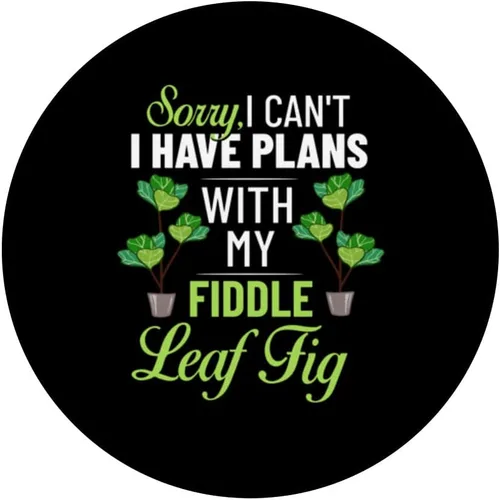 Vista 3 de Fiddle Leaf Fig Ficus Lyrata Care Árbol Plantas Suelo Interior PopSockets intercambiables PopGrip