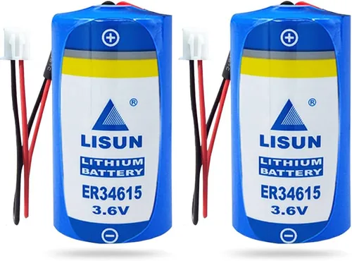 Vista 7 de (1 paquete de batería de litio ER34615 D Cell de 3.6 V 19000 mAh para programador PLC multiusos, batería ETC con enchufe blanco