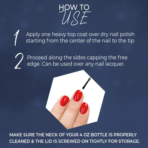Vista 5 de Seche Vive - Kit profesional, capa superior de efecto gel instantáneo para esmalte de uñas, repuesto de 4 onzas y 0.5 onzas