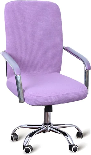 Vista 14 de YOPOIY Funda impermeable para silla de computadora, funda elástica para silla de oficina con funda para reposabrazos gratis, extraíble y lavable