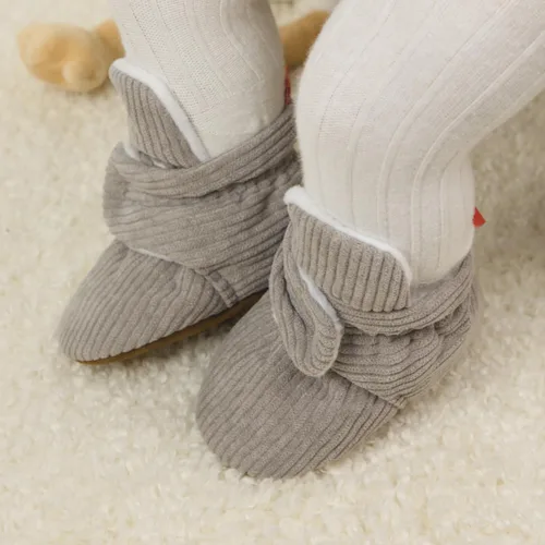 Vista 13 de Sawimlgy - Botines de algodón antideslizantes para recién nacido, con agarre, para cuna o para el invierno