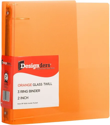 Vista 20 de JAM Paper - Carpeta de plástico de 1 pulgada, carpeta naranja de 3 anillas, se vende individualmente