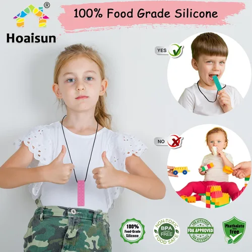 Vista 2 de Paquete de 11 collares sensoriales para masticar