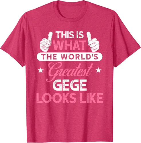 Vista 28 de Gege Gift: World's Greatest Gege T-Shirt, Negro
