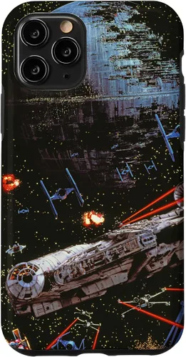 Vista 29 de Star Wars Return of the Jedi Death Star II Battle - Carcasa negra para iPhone 17