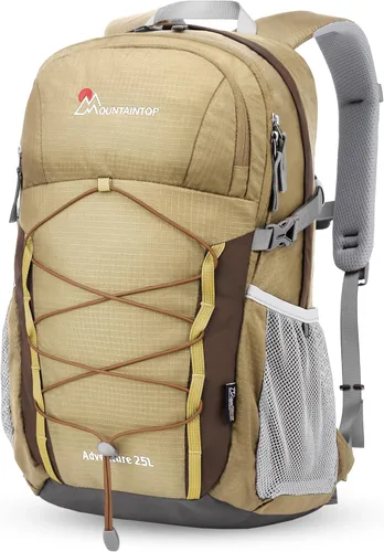 Vista 15 de MOUNTAINTOP Mochila de senderismo de 18L, mochila ligera para exteriores Negro-18L