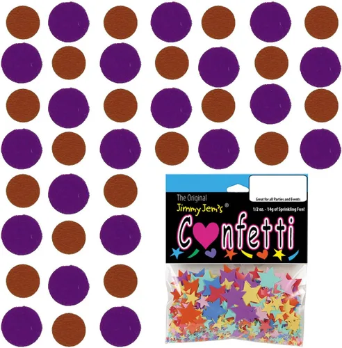Vista 88 de Confetti Circle 1/4" Negro, Azul Marino Combo - 2 bolsas de media onza (1 oz) (8550/9971)