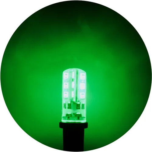 Vista 2 de LED verde 2 kits de control de efectos de iluminación 12 V 5 pies enchufes de cable para accesorios teatral paisaje decoración de Navidad