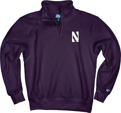 Vista 78 de Blue 84 Sudadera con cremallera de un cuarto para hombre de la NCAA