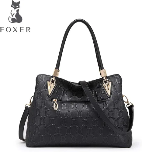 Vista 4 de Leather Handbag for Women Ladies Top Handle Tote Crossbody Shoulder Bag