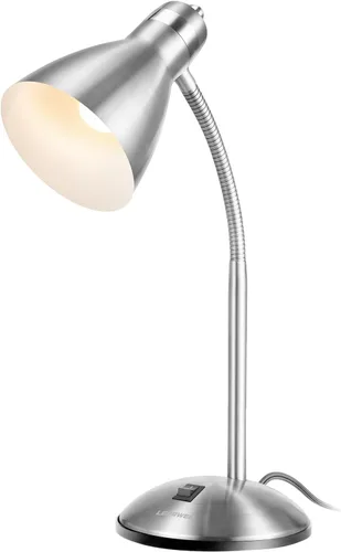 Vista 11 de LEPOWER Lámpara de escritorio de metal, luz de lectura ajustable de cuello Negro arena
