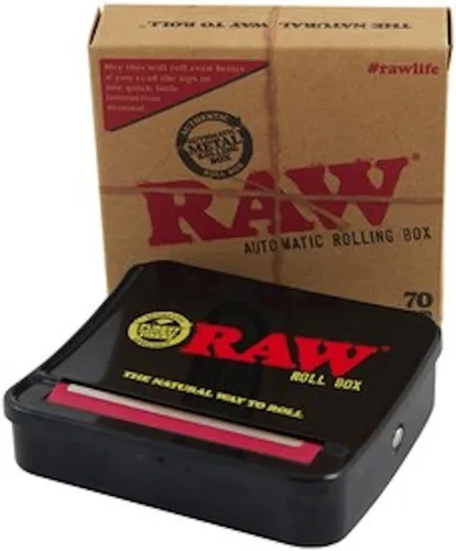Vista 5 de RAW - Papeles de liar naturales sin refinar, caja de liar automática, tamaño King de 2.756 in