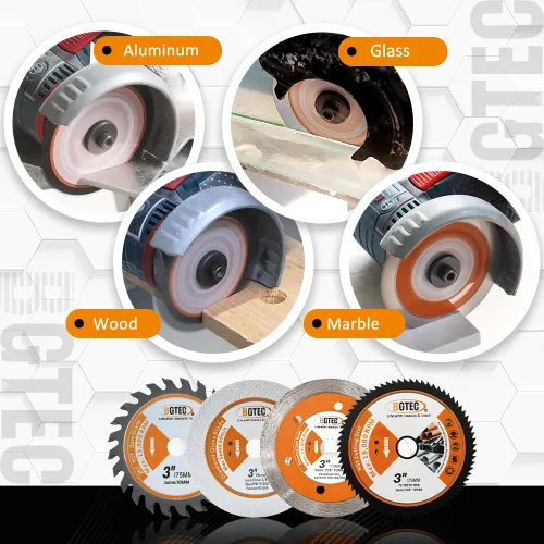 Vista 78 de BGTEC Hoja turbo de granito de diamante, disco de corte de 3 pulgadas/2.953 in para hormigón, hormigón reforzado, piedras artificiales duras
