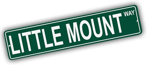 Vista 128 de Ohio Mountains Pick Your Mountain Compatible/repuesto para Acme Hill United States Mountain aluminio metal metal metal estilo letrero de calle