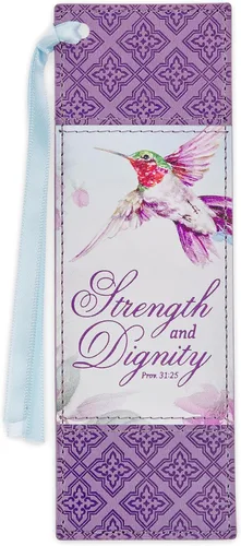 Vista 40 de Christian Art Gifts - Marcapáginas premium de piel sintética vegana con escritura bíblica para mujeres: Cuando ella habla - Proverbios 31:26, Marrón