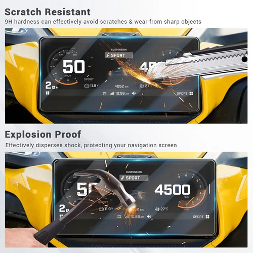 Vista 6 de Protector de pantalla compatible con Can Am HD11 Defender 2027 2026 para accesorios Can Am Defender HD11 2026, compatible con Can-Am Spyder