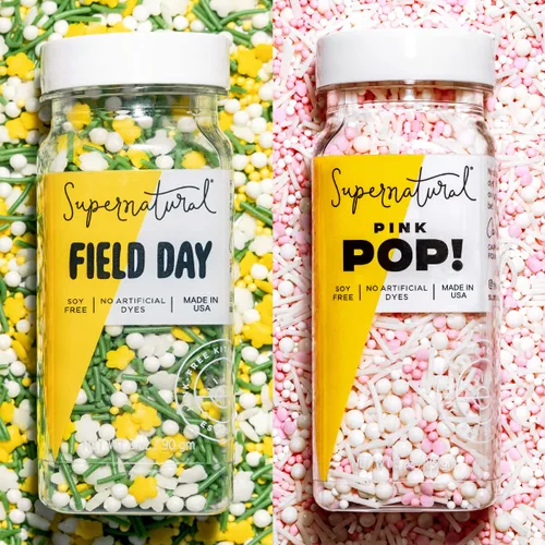 Vista 12 de Supernatural All Natural Sprinkles Juego de Navidad Sin Colorantes, Sin Colorantes Artificiales, Sin Soja, Sin Gluten, Vegano y Espolvoreados