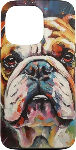 Vista 10 de Funda para iPhone 14 Pro Max English Bulldog Pet Paw Men Women Dog Lover