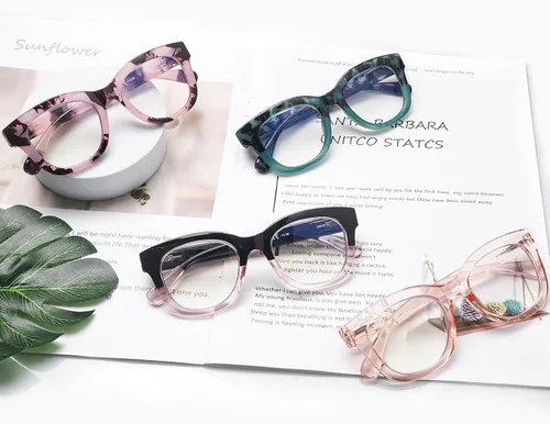Vista 6 de Lentes de lectura progresivas con multienfoque estilo Oprah para mujeres, lectores de computadora con bloqueo de luz azul y bisagra de resorte