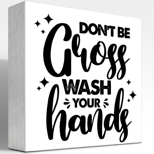 Vista 11 de Toilet Rules - Cartel divertido de madera para baño, placa de bloque de madera para el hogar, baño, estante de pared, decoración de inodoro Bartroom