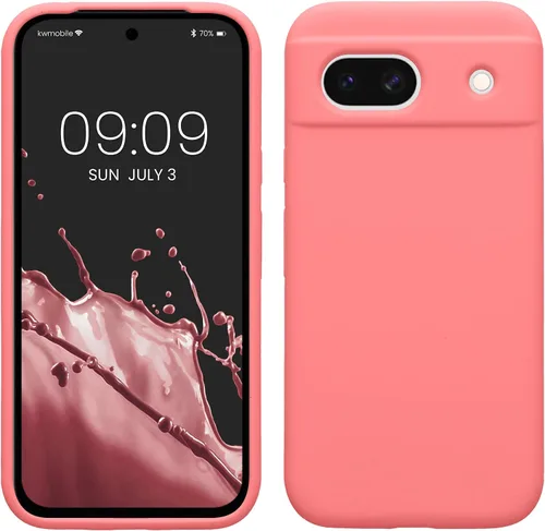Vista 169 de kwmobile Funda Compatible con Google Pixel 6 Pro - Funda de Teléfono de Silicona TPU con Acabado Suave - Azul Caribe