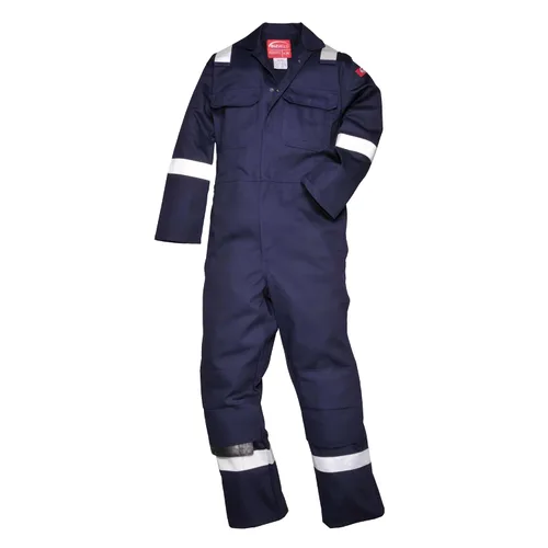 Vista 2 de Portwest UBIZ5 - Overol reflectante Bizweld Iona FR azul marino, grande