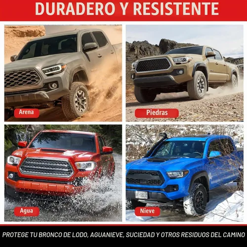 Vista 7 de Aletas de barro compatibles con protectores de barro Toyota Tacoma