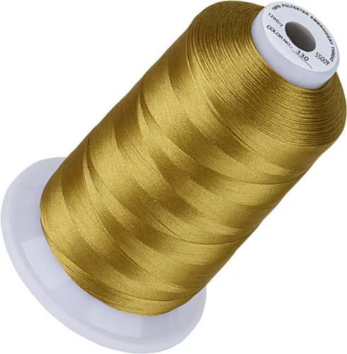 Vista 104 de Simthread 5500 yardas de hilo de bordar, 5000M de alto rendimiento 40WT 100% hilo de poliéster – 170+ colores vívidos, clasificado de alta velocidad