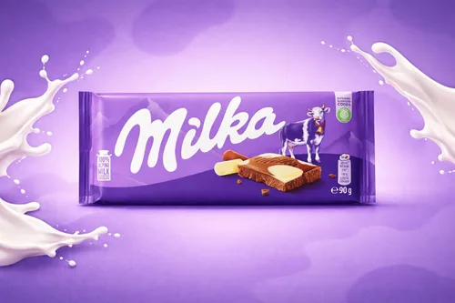Vista 2 de Milka Chocolate con manchas de vaca 3.53 oz