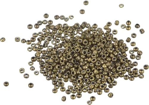Vista 9 de uxcell 1000 cuentas redondas de engarzado, cuentas espaciadoras de extremo de crimpado de 0.079 pulgadas, pequeños tapones para hacer pulseras