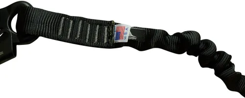 Vista 5 de Fusion ProGlide - Cordón elástico militar y de policía de 2 pies con grillete a presión, 23 kN, negro, 24 pulgadas