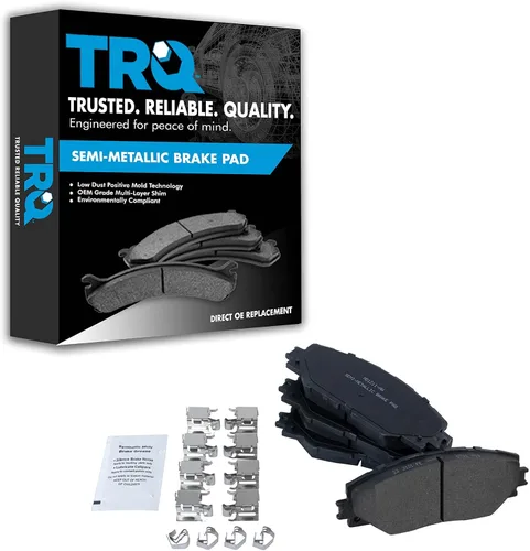 Vista 119 de TRQ Pastillas de freno delanteras semi metálicas compatibles con Ford Expedition 2018-2021 F-150 2018-2020 Lincoln Navigator 2018-2022