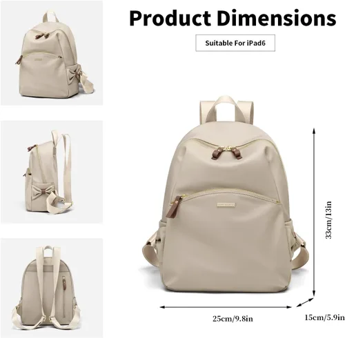 Vista 4 de GOLF SUPAGS Elegante mochila para mujer, mochila casual de viaje, mini mochila, bolso de nailon