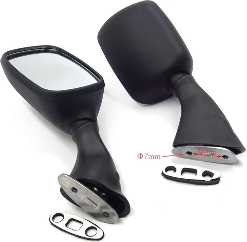 Vista 6 de MT305-BK - Espejos de repuesto OEM compatibles con Suzuki Gsxr600 750 1000 00-03 1300 R Hayabusa 1999-2020 negro