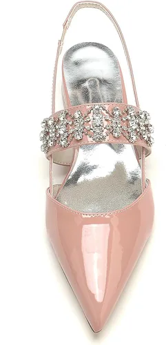 Vista 2 de Zapatos planos I Rhinestone para mujer I Zapatos planos para mujer I Zapatos planos I Zapatos planos Mujer I Zapatos de charol I Zapatos planos