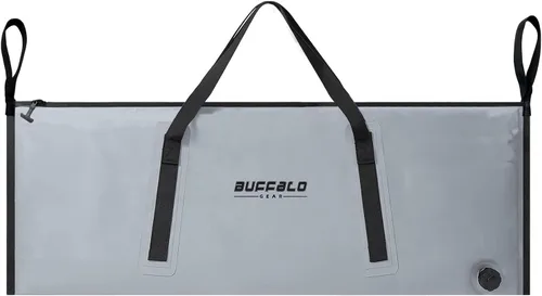 Vista 11 de Bolsa enfriadora térmica Buffalo Gear para peces, 40x18 pulgadas 48x18 pulgadas, a prueba de fugas, bolsa portátil impermeable, mantiene el hielo