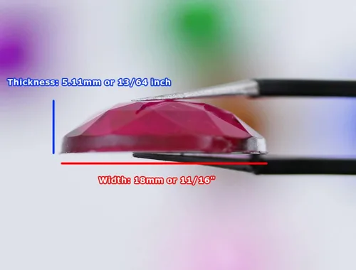 Vista 5 de Joyas de diamantes de imitación acrílicos redondos con parte trasera plana de 0.709 in, adornos de gemas de plástico para cosplay, disfraces