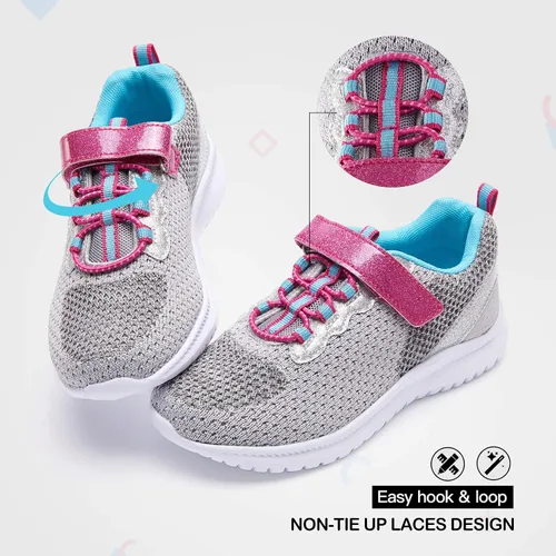 Vista 4 de RUNSIDE Zapatos deportivos para niños y niñas, ligeros, atléticos, para caminar, correr, tenis (bebéniño pequeñoniño grande)