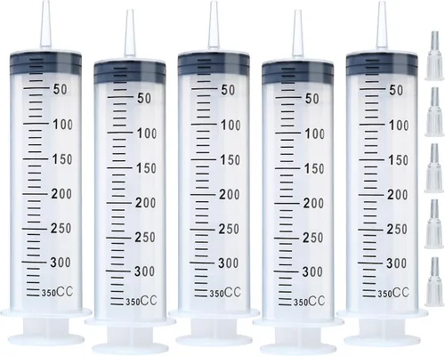 Vista 9 de Paquete de 5 jeringas de plástico de 30ml con tapa, jeringa estéril empaquetadas individualmente para laboratorios, medición de líquidos