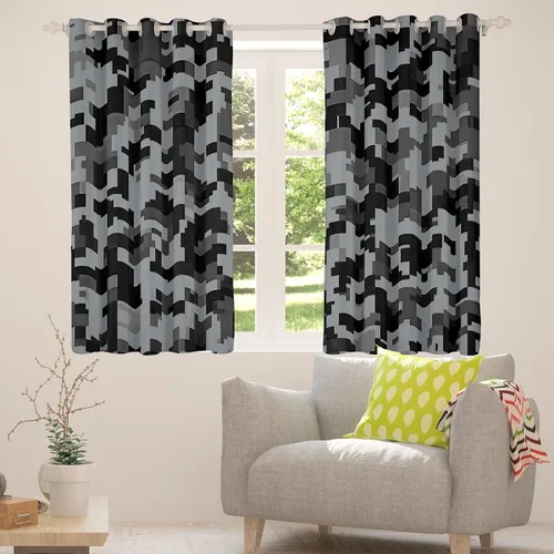 Vista 4 de Erosebridal Cortinas y cortinas de camuflaje para niños, adolescentes, jóvenes, adultos, hombres, decoración de dormitorio, cortinas opacas