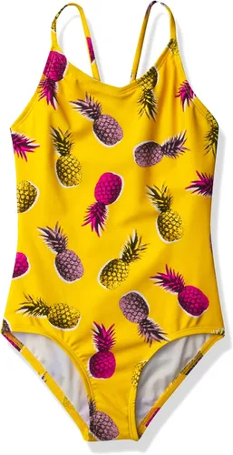 Vista 50 de Kanu Surf Bañador deportivo de una pieza Daisy Beach para niñas Aloha Negro